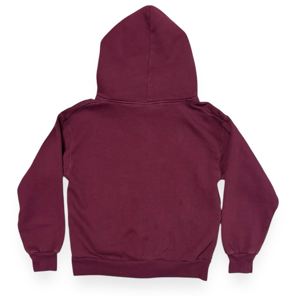 HARVARD Maroon Embroidered Spell Out Zip Front Hooded Jacket VINTAGE - Picture 2 of 4